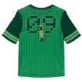 thumbnail image 3 of Minecraft Creeper Raglan Rash Guard and Swim Trunks UPF 50+ Outfit Set Little Kid to Big Kid, 3 of 5