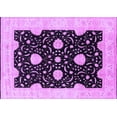 thumbnail image 1 of Ahgly Company Indoor Rectangle Oriental Purple Traditional Area Rugs, 6' x 9', 1 of 4
