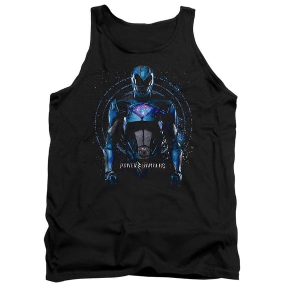 Power Rangers Blue Ranger Adult Tank Top Black