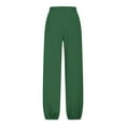 thumbnail image 6 of Women Sweatpants Pants High Waisted Sweatpants with Pockets and Drawstring Wide Leg Cargo Trousers Baggy Jogging Joggers Solid Colour Workout Tracksuit Bottoms Casual Lounge Active Pants, 6 of 7