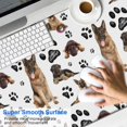 thumbnail image 2 of Long Mouse Pads for Desk,German Shepherd Dog and Footprint Desk Mats on Top Of Desks, Desk Mouse Pad Extra Large with 3mm Non-Slip Base and Stitched Edge for Gaming,Office,Work,Home 47.3"x23.6", 2 of 6