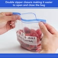 thumbnail image 5 of HygiCare Reclosable Freezer Bags, 1 Quart, Write-on Label, Double Zipper Closure, Easy to Close and Open, 300 Count, 5 of 7
