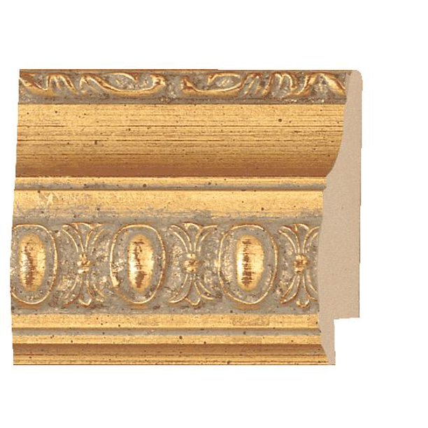 Picture Frame Moulding (Wood) Traditional Gold Finish 2" width 1/