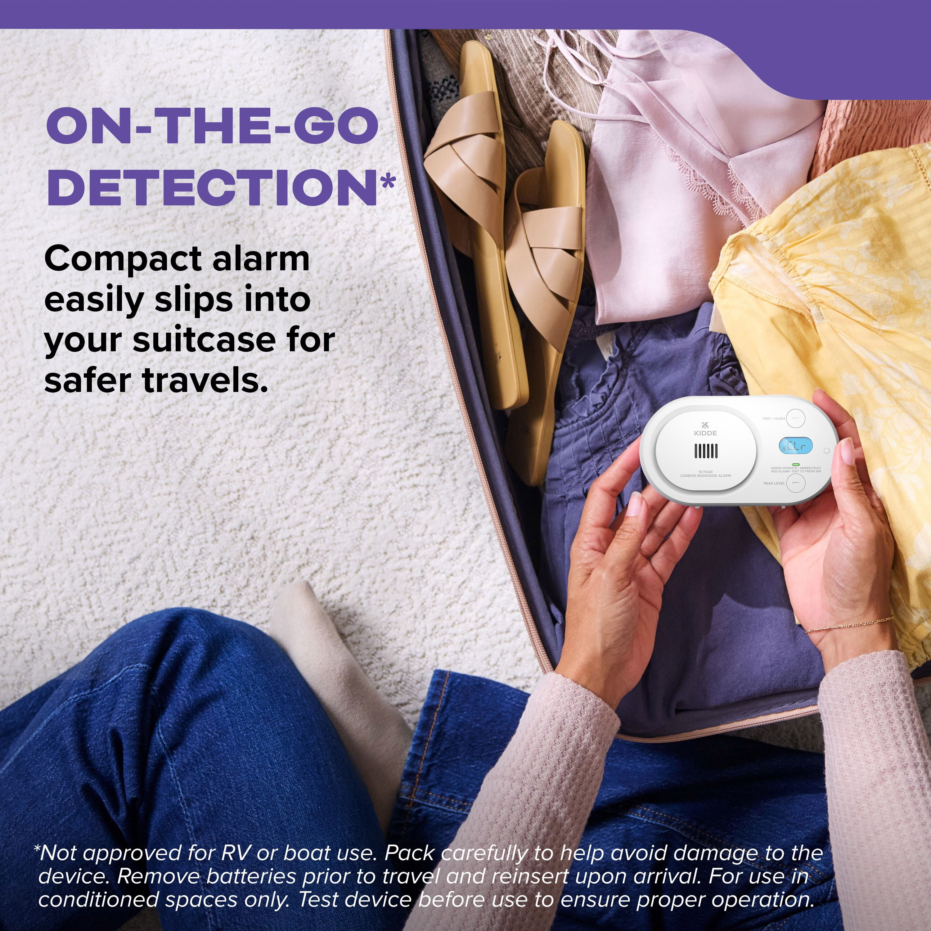 Kidde COB/20SD10 10-Yr Battery-Powered Photoelectric Smoke Alarm & AA Battery-Powered Electrochemical CO Alarm