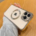 thumbnail image 1 of Compatible iPhone 12 Pro Aplicar a la funda para teléfono con revestimiento de lujo y logotipo transparente Agujero a prueba de golpes Compatible con Iphone 11 12 13 14 Pro Max Mi, 1 of 5