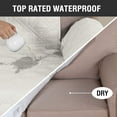 thumbnail image 3 of SHANNA Waterproof Recliner Sofa Cover Couch Covers, 1-Piece Washable Reclining Sofa Cover Furniture Protector for Kids, Dogs, Pets, Beige, Oversized Armchair Recliner Cover, 3 of 12