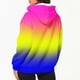 thumbnail image 4 of Sudadera con capucha de manga larga para mujer, informal, con capucha, de poliéster, con bolsillos, blusa estampada a la moda, 4 of 6