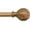 Wood Grain, variant on 2 Pack Imitation Wood Grain Ball Curtain Rods, Heavy Duty Adjustable Drapery Rods with Brackets, Extendable 36-150 Inch, Decorative Window Curtain Rod Set