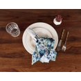 thumbnail image 3 of Vargottam Collection de Luxe Table à Dîner en Lin Décor Serviette en Coton Tissu Imprimé Serviettes Réutilisables Ensemble de 4, 20 X 20 - Fleurs Aquarelle, 3 of 6