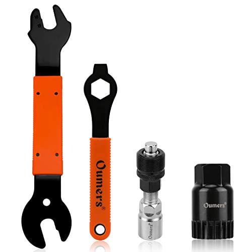 Professional Bicycle Crank arm Removal Tool Oumers Bike Crank Puller/Bike Crank Extractor and Bike Bottom Bracket Remover with 16mm Spanner Wrench