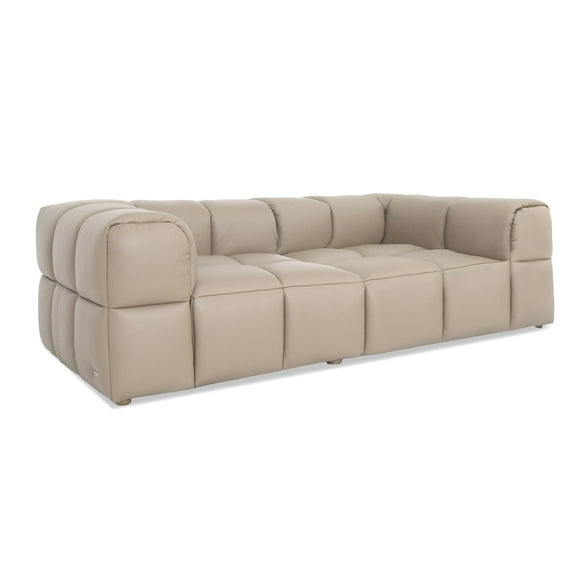 Tuscono Leather Beige Full Configuration Modular Sofa