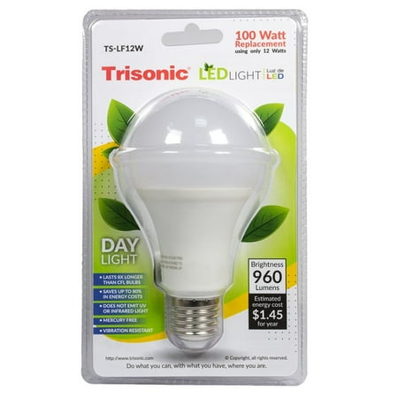 

8 Pc LED Light Bulb Daylight 12 Watt Energy 960 Lumens 100 W Output Replacement