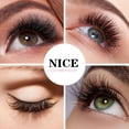 thumbnail image 5 of Qeelasee 2 pcs Matte Black False Eyelash Extensions 0.05mm Soft Volume Fan Individual Lashes Supplies D Curl 13 mm, 5 of 5