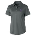 thumbnail image 2 of Women's Cutter & Buck Gray Kansas State Wildcats Vault DryTec Prospect Textured Stretch Polo, 2 of 3