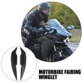 thumbnail image 3 of WHAMVOX 1 Pair Front Winglets for Motorbike Black Plastic Decorative Spoiler Wing Enhance Air Intake Efficiency, 3 of 8