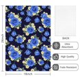 thumbnail image 2 of 2 Pcs Pioneer Flower Floral Print Pattern Kitchen Towels, Funny Microfiber Dish Towel Set, 18" X 26" Tea Towels, 2 of 6