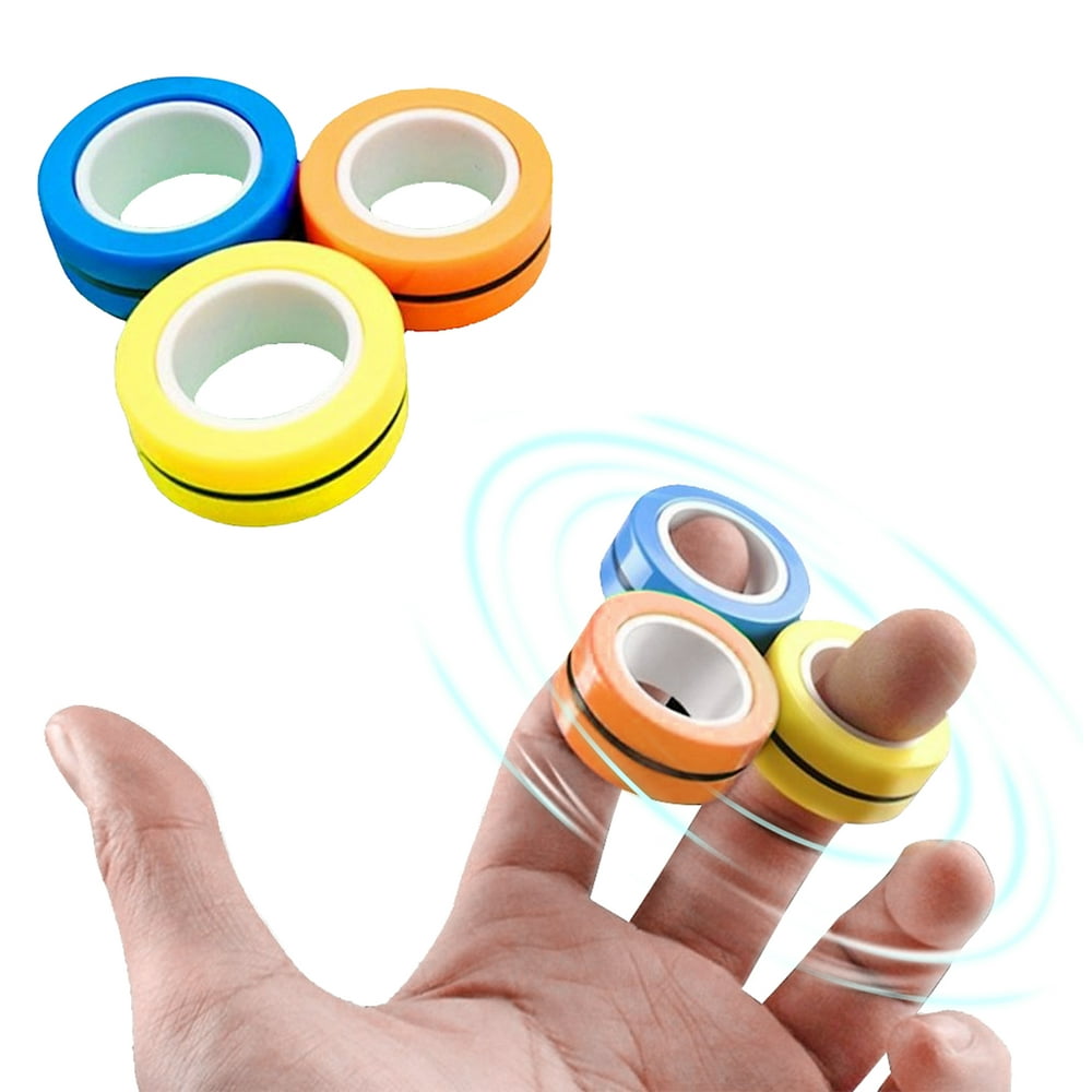 Finger Rings Fidget Toys Stress Relief EDC Fingertip Toy Hand