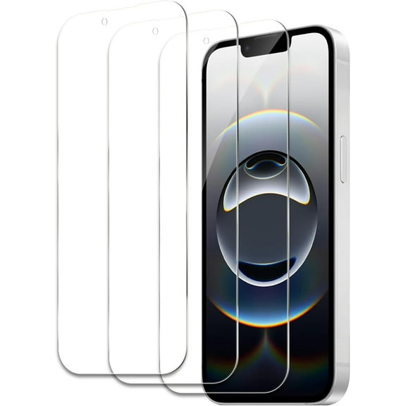 Screen Protector for iPhone 16e, Tempered Glass Film, Ultra HD 9H Hardness Case Friendly Anti Scratch Bubble Free Ultra Resistant Oil-Resistant Shatter Protection, 3-Pack