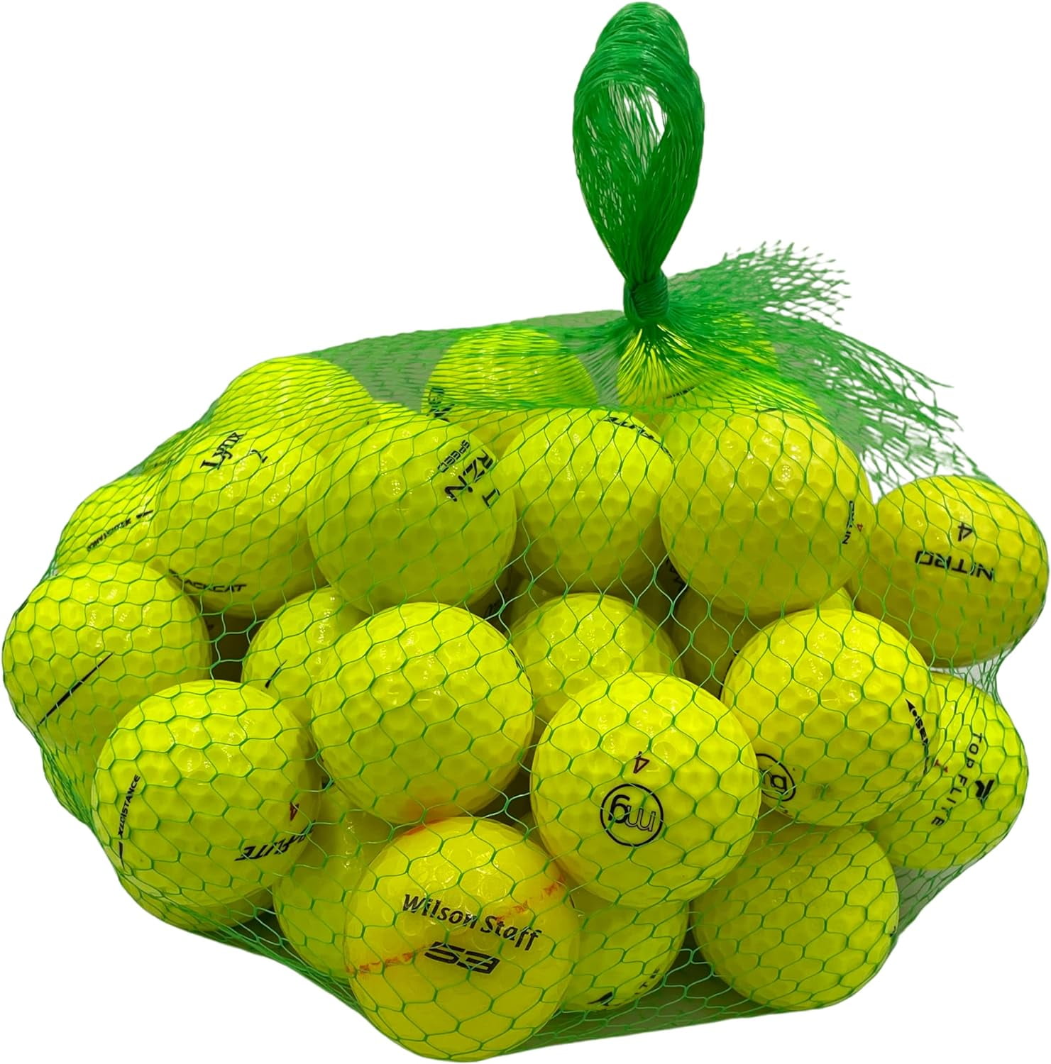 Golf Ball Planet - 50 Pack Recycled Golf Balls Yellow Mix (4A/Near Mint)