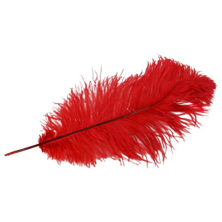 Red Dyed Long Ostrich Plume Feather Pirate/Steampunk/Fancy Victorian Hat Plumes