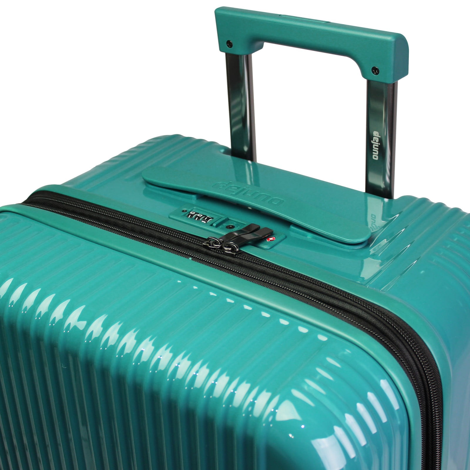 CalBags Dejuno Colossus 26-Inch Polycarbonate Lightweight Hardside Expandable Spinner Luggage with TSA Lock and Front Handle - Teal