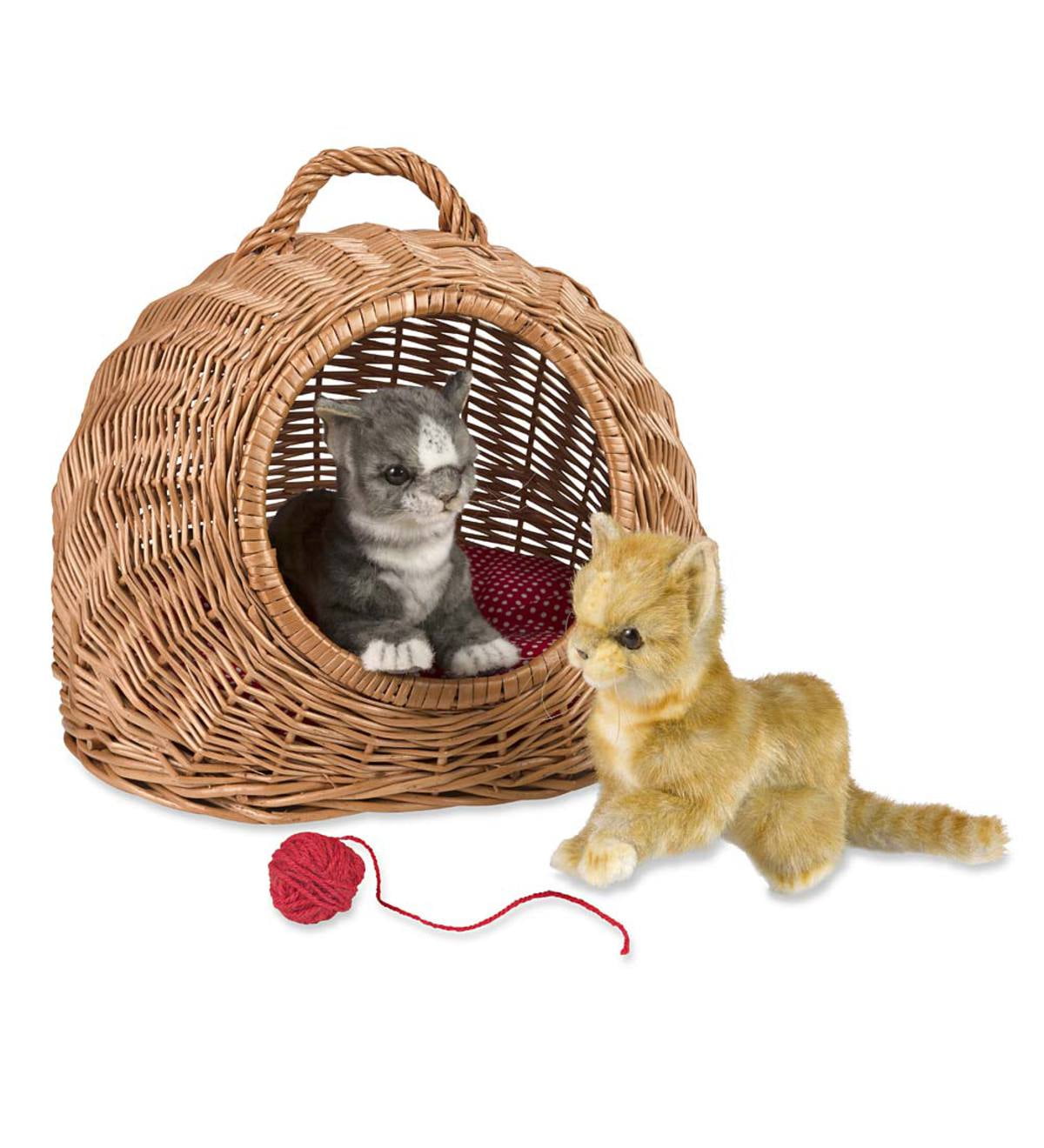 Cozy Wicker Pet Bed Nook/Carrier for Kids