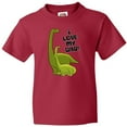 thumbnail image 3 of Inktastic I Love my Dad with Baby and Daddy Brontosauruses Youth T-Shirt, 3 of 5