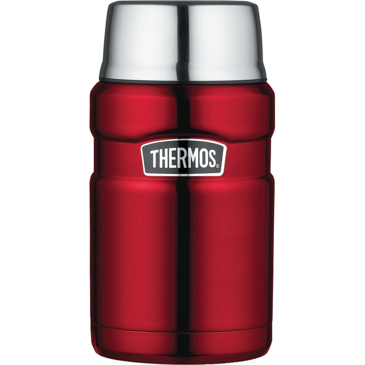 Thermos Stainless King Vacuum Insulated Food Jar 24 Oz Cranberry Red Walmart Com Walmart Com