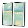 thumbnail image 3 of Designart "Landscape of Olive Sprigs - Nature's Canvas I" Abstract Liquid Ink Framed Wall Art Set Of 2 - Modern Blue Gallery Wall Frame Set For Home Decor, 3 of 6