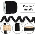thumbnail image 4 of 1roll Flat Polyester Soft Drawstring Rope Replacement Drawstring Cord for Coats Pants Shorts with 1pc Plastic Spool Black 8.7x1.3mm about 27.34 Yards(25m)/Roll, 4 of 9