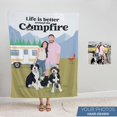 thumbnail image 2 of Personalized Campfire Blanket, 2 of 6