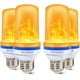 thumbnail image 3 of BHCORNER [actualizado] Bombillas LED con efecto de llama – Decoraciones de Halloween para exteriores, base E27, bombillas parpadeantes de Navidad para exteriores, decoraciones de Halloween, bombillas, 3 of 4