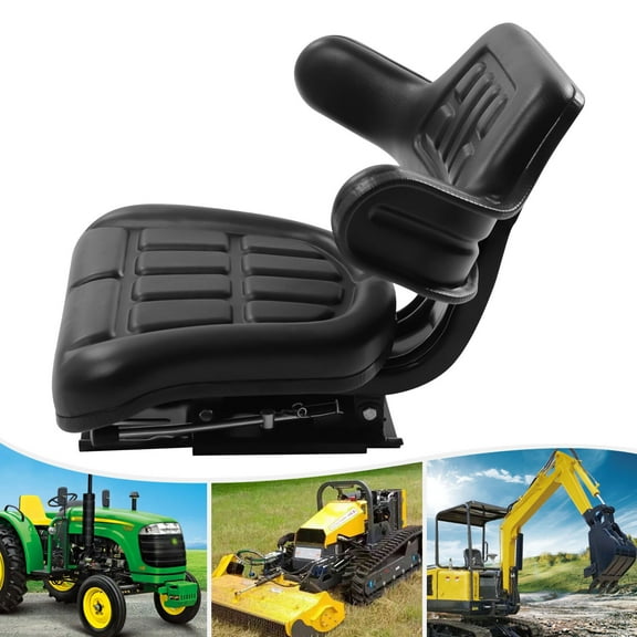 Black Tractor Excavator Seat For Ford 2000, 2600, 2610 3000 4000 3600 4600 3910
