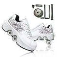 thumbnail image 3 of Roller Skate Shoes for Woman, Double-Row Deform Wheel Automatic Walking Shoes, Retractable Roller Skate, Shoes with Wheels, Skating Shoes for Outdoor Fun & Fitness, 3 of 6