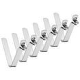 thumbnail image 1 of Uxcell Paquete de 6 Clips de Resorte en Forma de V de Acero de 5mmx33mm para Remo de Kayak, 1 of 1