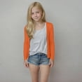 thumbnail image 2 of MKOSPLRT Cardigans Légers pour Fille 5-14 Ans Ouvert Manches Longues Cardigan en Coton Solide Décontracté Ample Vestes d'Automne, 2 of 9
