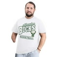 thumbnail image 2 of Men's G-III Sports by Carl Banks White Milwaukee Bucks Adaptive Headliner T-Shirt, 2 of 6