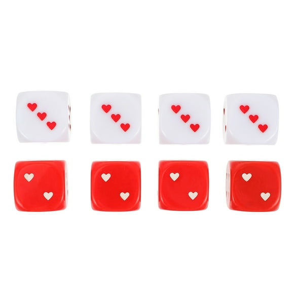 8PCS CHIC DICES JUEGOS JUNTOS DICE PROPS APRES CREATIVE DICE TOYS PARA JUEGOS DE PRESENTE
