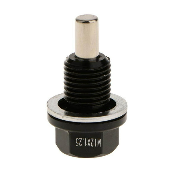 tredstone M12X1.25 Anodized Magnetic Engine Oil Pan Drain Bolt Plug for Black