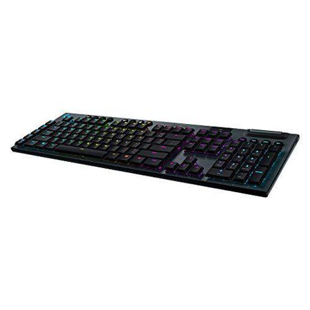 logitech g915 wireless mechanical gaming keyboard (clicky), black (renewed)