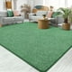 thumbnail image 1 of Alfombra Chicrug, 183 x 274 cm, espuma viscoelástica, pelo bajo, verde y blanco, 1 of 7