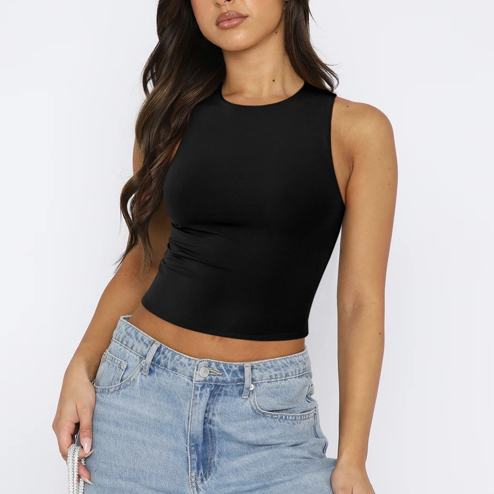 トップス magliano tanktop AGOLDE Sleeveless Tank Top | Black | FARFETCH