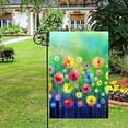 thumbnail image 4 of Watercolor Abstract Spring Summer Seasonal Green Floral Flowers Art House Flag 28" x 40" Double Sided Polyester Welcome Large Yard Garden Flag Banners for Patio Lawn Home Outdoor Decor, 4 of 6