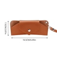 thumbnail image 2 of unbranded 1Jgo Estuche Para Gafas Portátil Colgante Marrón De PU Para Almacenamiento Conveniente, 2 of 8