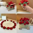 thumbnail image 2 of Rose Bouquet Crochet Coaster Kits Flower Coaster Crochet Starter Kits DIY Crochet Kits for Home Decoration, 2 of 20