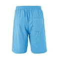 thumbnail image 4 of Pantalones Elásticos de Cintura Casuales de Color Sólido Dibujo de Bolsillo Cómodos Pantalones Cortos para el Verano, Diario, Uso en el Hogar, 4 of 5