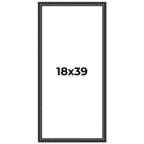 18x39 Frame Black Real Wood Picture Frame Width 1.25 inches | Interior Frame Depth 0.5 inches |