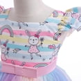 thumbnail image 4 of Toddler Girls Dress Sleeveless Princess Mesh Dress Rabbit Prints Cute For Children Clothing Fashion, 4 of 4