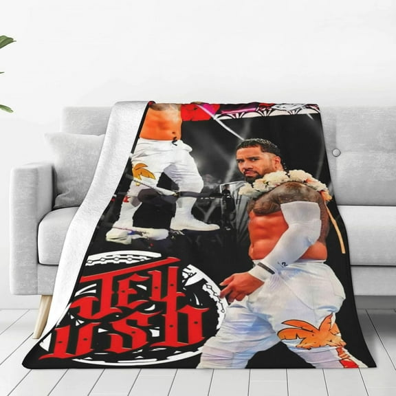 Jey USO Wrestler Throw Blanket Beautiful Air Conditioner Blanket Blankets for All Seasons Funny Blankets for Car for Travel