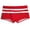 Red, variant on QTBIUQ Mens Swim Trunks Low Waist Square Leg Quick Dry Breathable Color Block Stripe Shorts for Swimming Beach Shorts